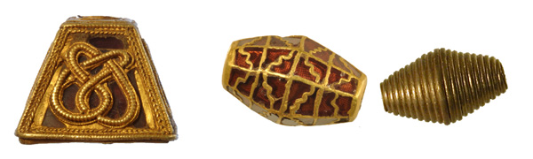 gold and garnet anglo-saxon objects