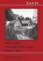 front cover showing reconstructed anglo-saxon houses